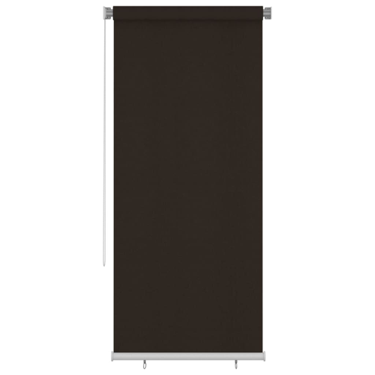 vidaXL Rullgardin utomhus 100 x 230 cm brun HDPE