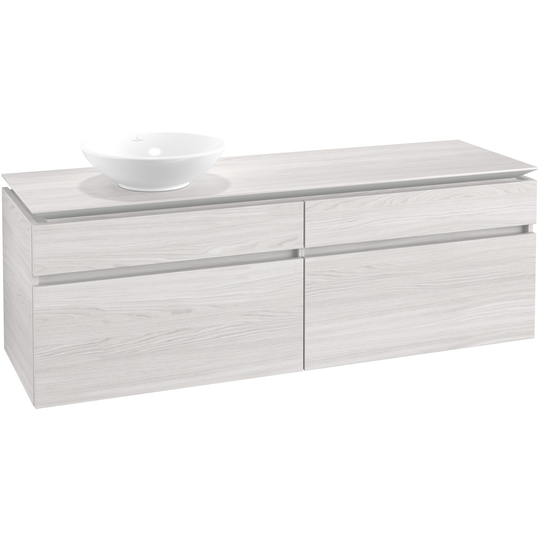 Tvättställsskåp Villeroy & Boch Legato 1600 med 4 Lådor för Ocentrerat Ytmonterat Tvättställ från Övriga V&B Serier