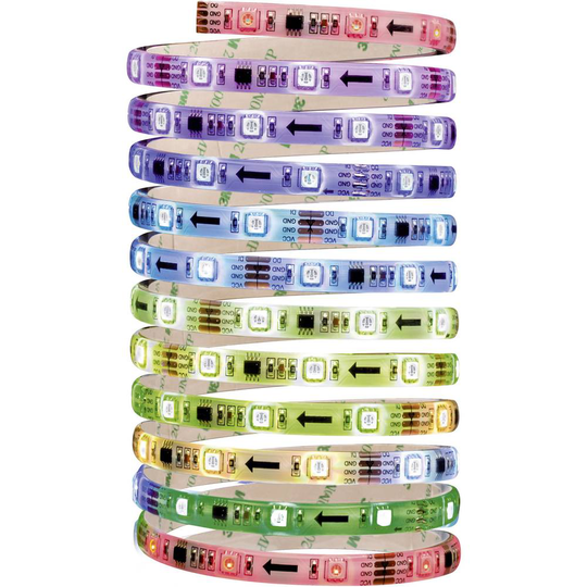 Paulmann Function Digital LED Stripe Set 3m RGB 70481 LED-list komplett-set med kontakt 12 V 3 m N/A