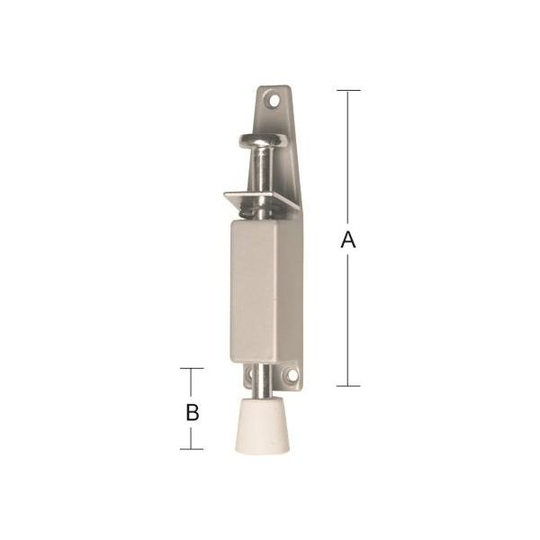 Habo 2024 Dörrhållare silver 120x22-52 mm, 1-pack