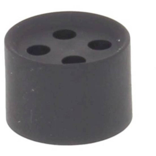 Multipel tätning 10102722 stötsäker, med dragavlastning M20 Plast Svart (RAL 9005) Wiska MFD 20/04/030 25 st