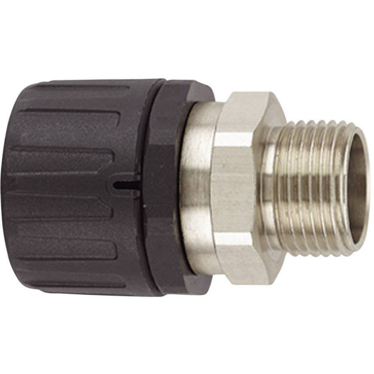 HellermannTyton 166-21301 HG16-SM-M16 Slangskruvlåsning Svart M16 11.80 mm Rak 1 st