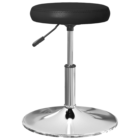 vidaXL Massagepall konstläder svart