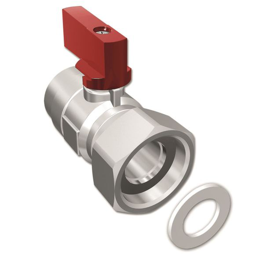 LK Systems 4814427 Kulventil 20 x 20 mm Rött vred