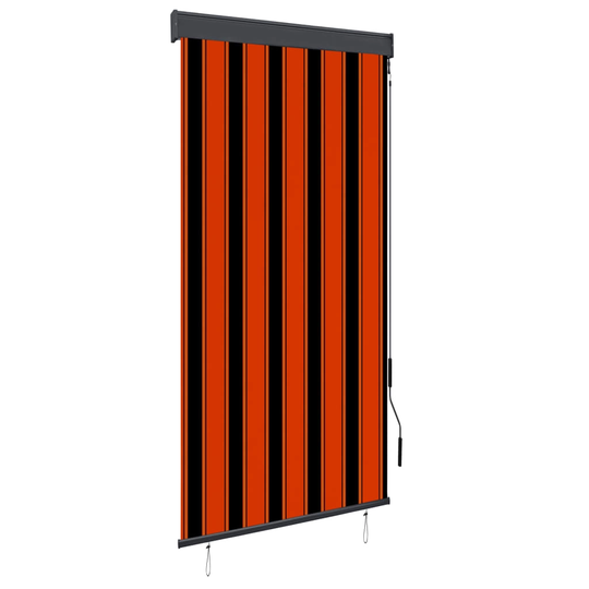 vidaXL Rullgardin utomhus 100x250 cm orange och brun
