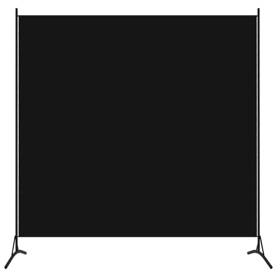 vidaXL Rumsavdelare 1 panel svart 175x180 cm